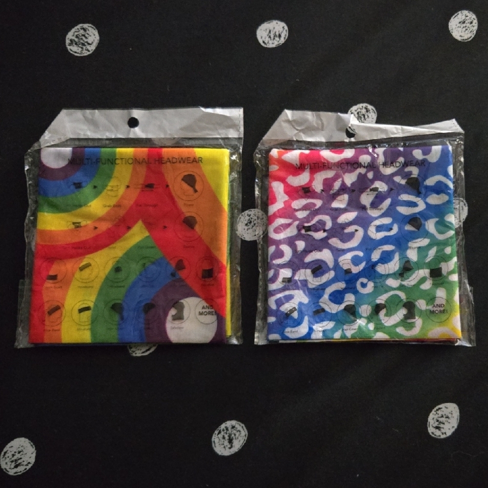 Set Of Vibrant Multifunctional Headwear/ 🎈5 For $30